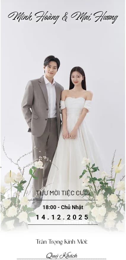 Thiệp 13 - Vườn Yêu Hạnh Phúc